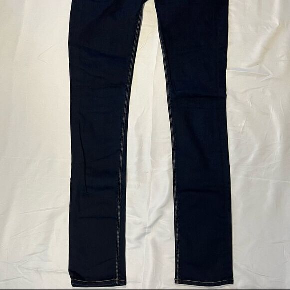 Hudson Shine Midrise Skinny Dark Denim Jeans 25 - Picture 2 of 10